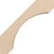 Ekena Millwork 3-inch W x 16-inch D x 16-inch H Legacy Rough Cedar Woodgrain TimberThane Knee Brace, Primed BRCUR03X16X16LECRCPR - alternate 5